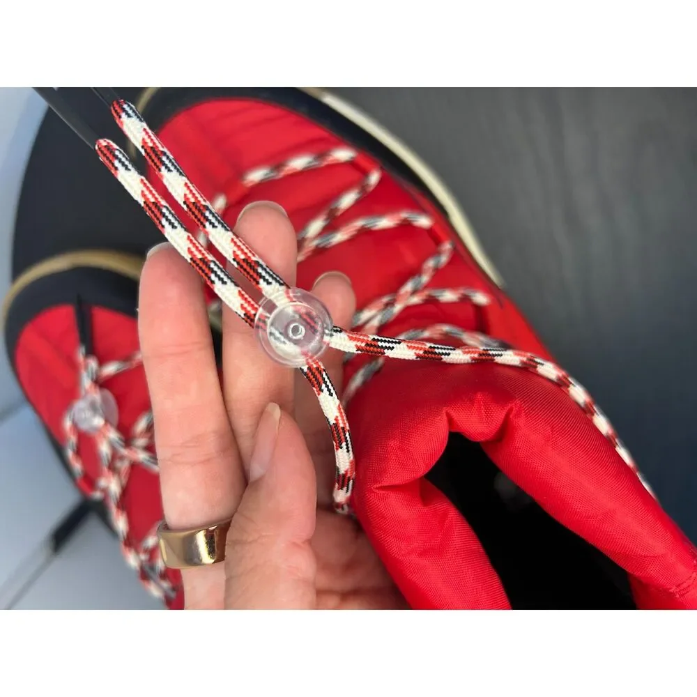 Sorel Out N About IV Mini Puffy Boots — Bright Red, Size 9 — Authentic Sample